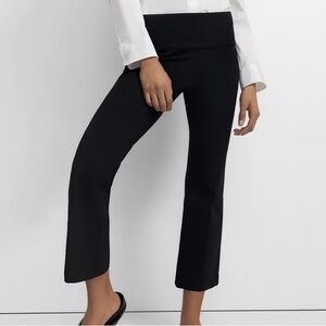 Theory Yoke Pull On Pant in Eco Stretch Cotton Black Size 2